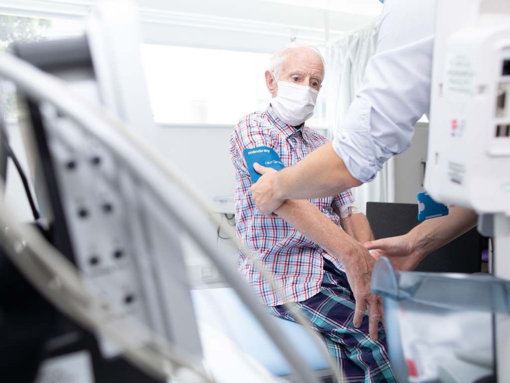 Smiling doctor in hospital